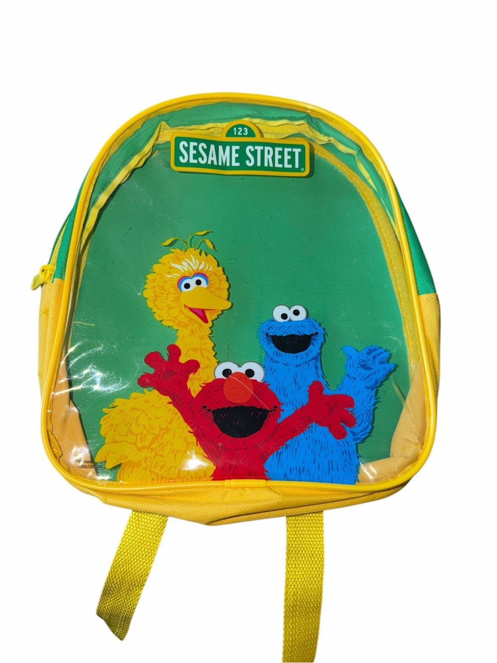 Vintage Sesame Street Kids Backpack with Big Bird, Elmo & Cookie Monster